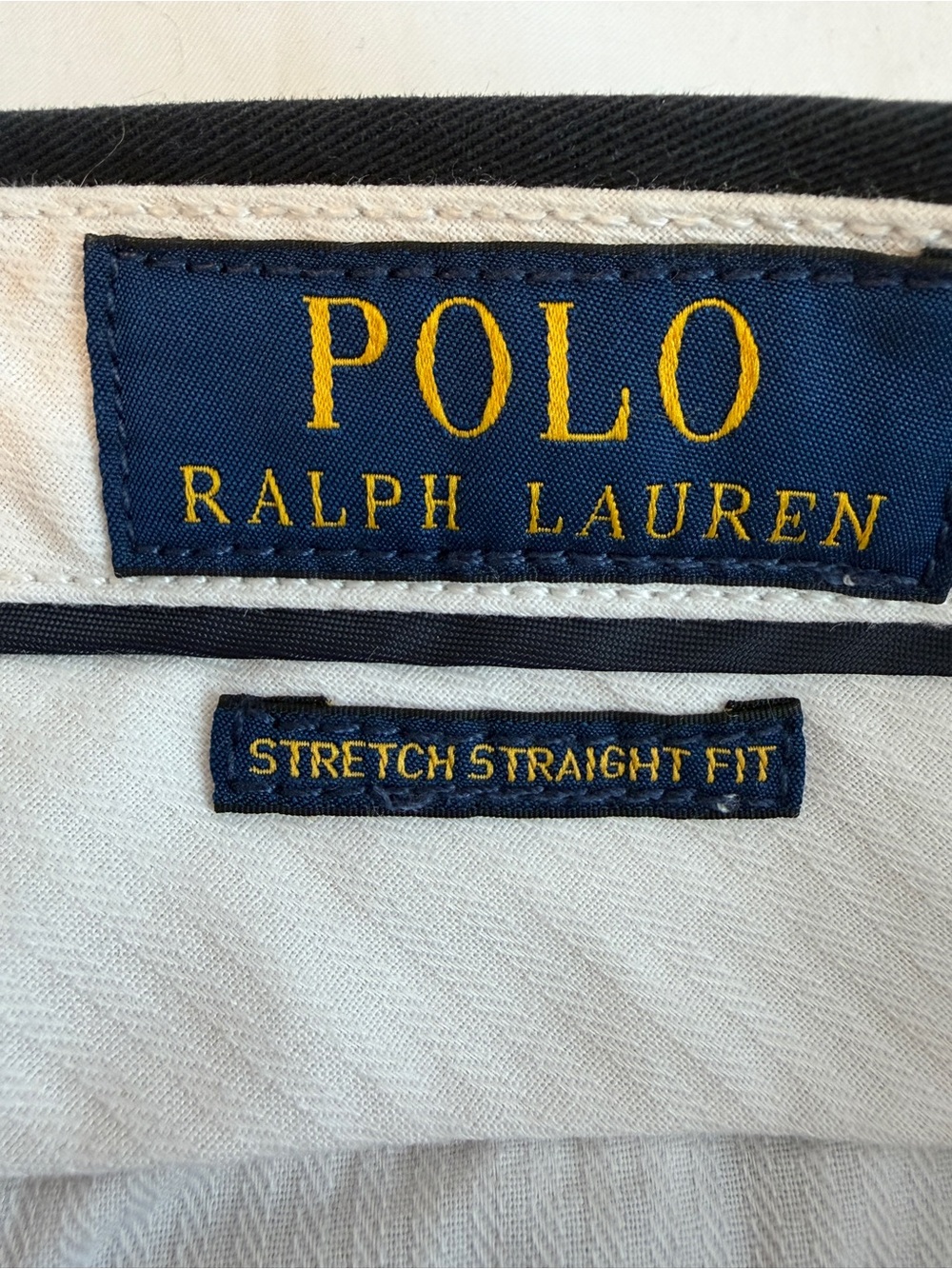 Polo Ralph Lauren Stretch Straight Fit Chino Pants Mens 36x32 Navy Flat Front Z2 - Picture 4 of 10